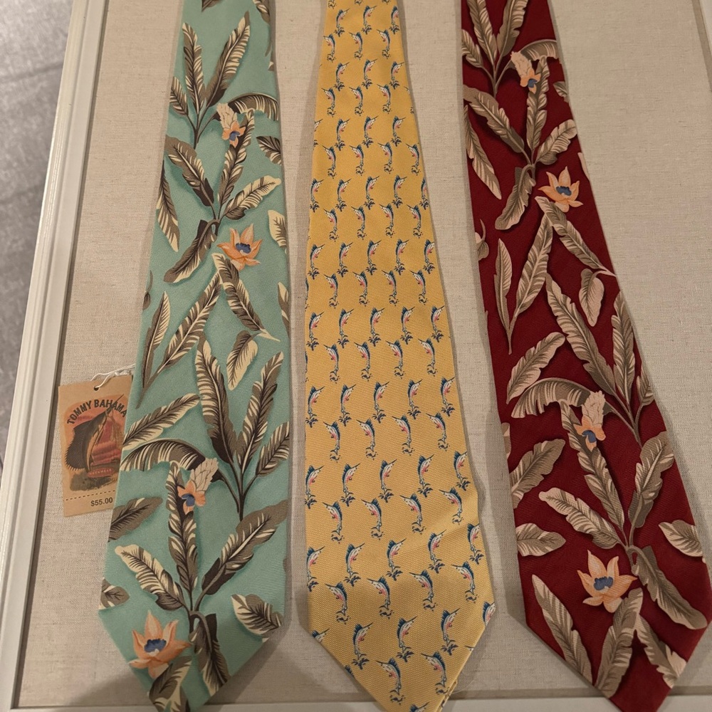 NWT. 5 Tommy Bahama ties.